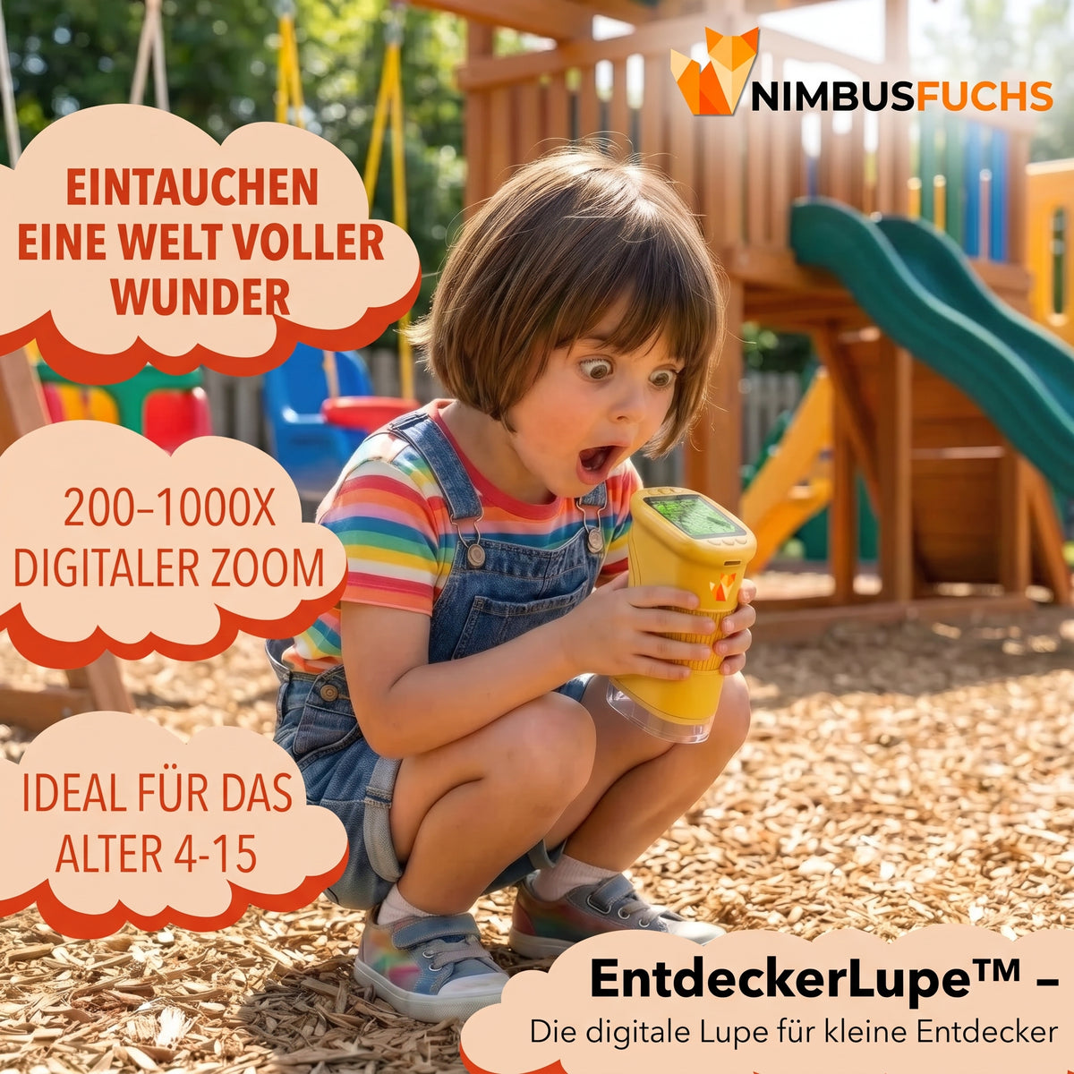 NIMBUSFUCHS™ EntdeckerLupe™ – Die digitale Lupe für kleine Entdecker