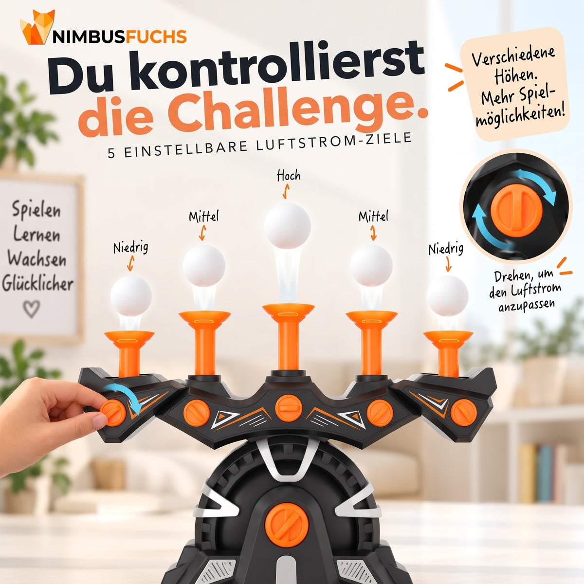 ZielMeister™ – Schwebendes Zielspiel für Kinder mit Soft-Darts