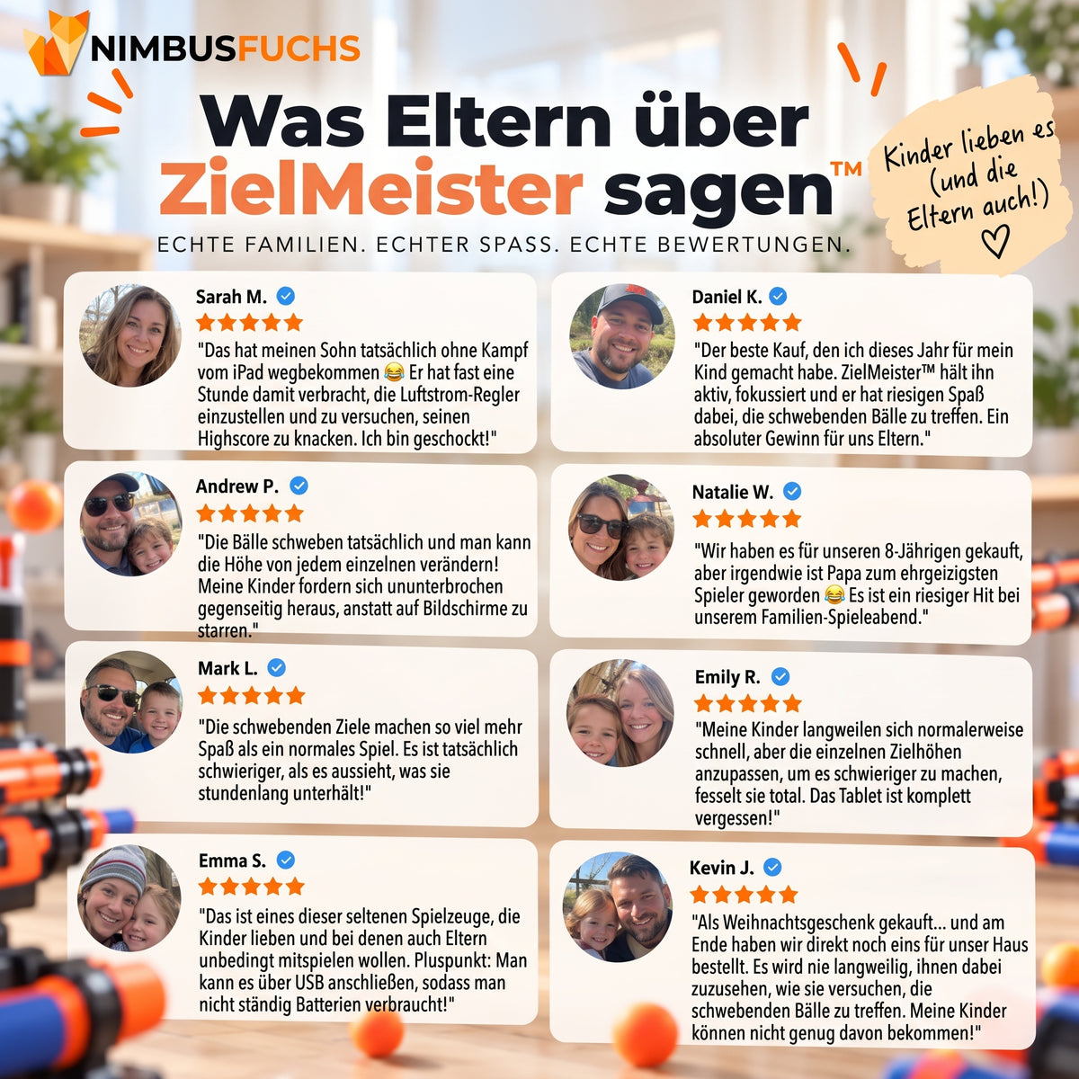 ZielMeister™ – Schwebendes Zielspiel für Kinder mit Soft-Darts